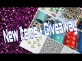 Giveaway | New items added to store | Nail Charms | Glitter