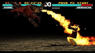 I beat Tekken 3 Hard Mode with True Ogre using fire moves only !