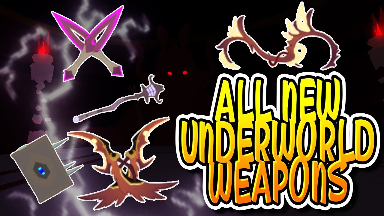 All New Underworld Weapons In Dungeon Quest Roblox Youtube - all new underworld weapons in dungeon quest roblox