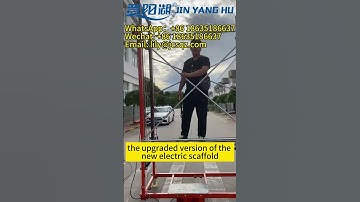 JIN YANG HU Electric Lifting Scaffolding Portable Lift 6m Scaffolding Remote Control #scaffolding