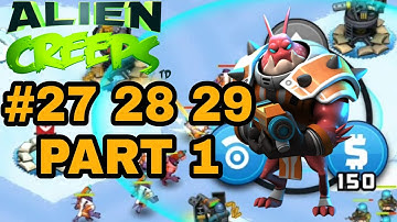 Alien Creeps TD Level 27 28 29 PART 1 Missions vs Predators Gameplay