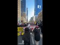 BREAKING: Huge march through NYC against the US-Israeli war on Iran