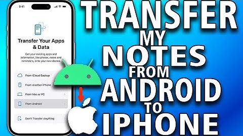 How to Transfer My Notes From Android to Iphone (easy guide)