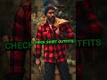 MEN CHECK SHIRT OUTFITS / CHECK SHIRT #shorts #checkshirt #menoutfit