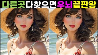 [다른그림찾기/치매예방/틀린그림찾기][두뇌운동/숨은그림찾기/두뇌게임/Find the Difference]82