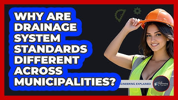 Why Are Drainage System Standards Different Across Municipalities? - Civil Engineering Explained