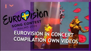 compilation of my eurovision in concert 2024 videos ft. karaoke with me (im sorry for ur ears)