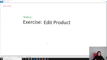 Node.js | Express.js - Exercise: Edit Product