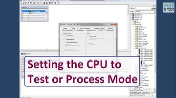 How to set the CPU to Test or Process Mode in SIMATIC Manager | AEAB Pvt Ltd NOIDA