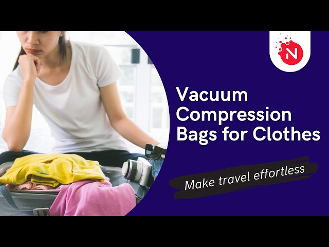 Vacuum Compression Bags for Clothes, Travelling