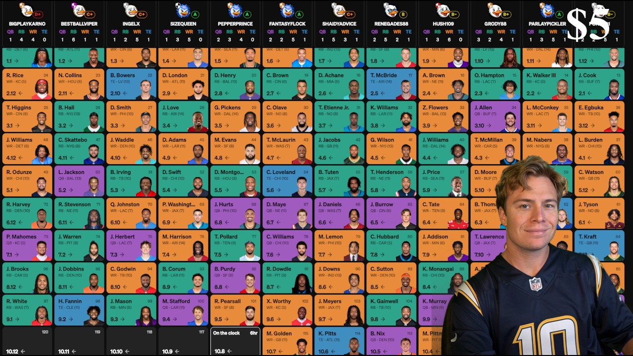 Expert Drafts Fantasy Football Team artwork