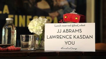 Bad Robot lunch with JJ Abrams & Lawrence Kasdan & YOU!