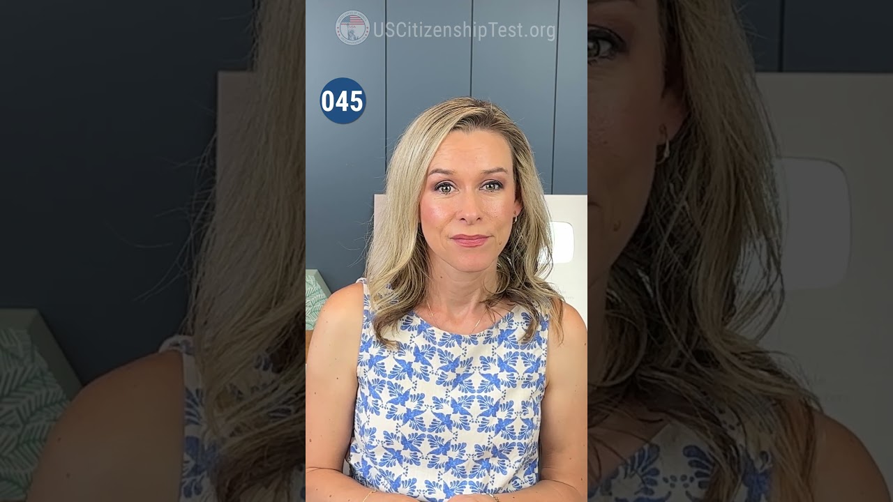Official USCIS 128 Civics Q 45 | US Citizenship Test 2025 civics #n400  #citizenshipwithjackie