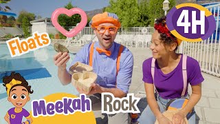 Valentine's Splash with Blippi & Meekah Sink or Float | 4 HR OF MEEKAH | Educational Videos for Kids