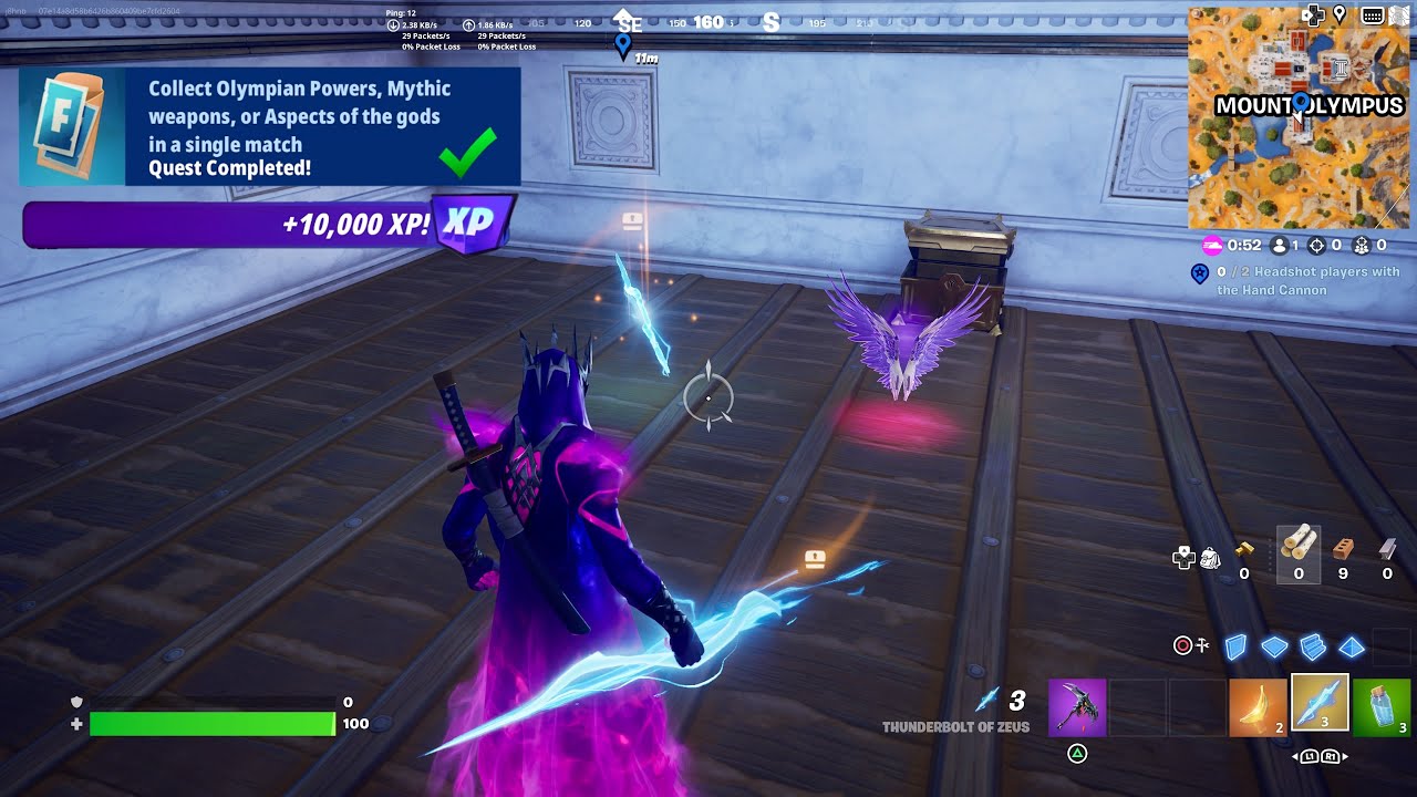 Fortnite Collect Olympian Powers Mythic Weapons Or Aspects Of The
