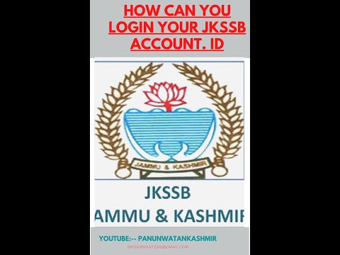How to login your account in Jkssb,from official website Jkssb.nic.in