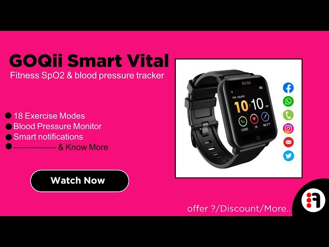 GOQii VITAL - Colour Display Blood Pressure Monitor 