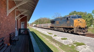 2 Mile Long Train With DPU In Dade City Florida & Amtrak + Tropicana Juice In Plant City Diamonds!