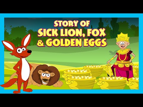 Story Of Sick Lion,  Fox & Golden Eggs | Animated Stories For Kids | Bedtime Stories For Kids