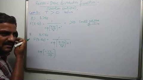 Fermi Dirac distribution function-- Electrical conductivity