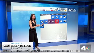 First Alert Forecast: Temperatures in the 70s by NBCLA 436 views 10 hours ago 3 minutes, 5 seconds