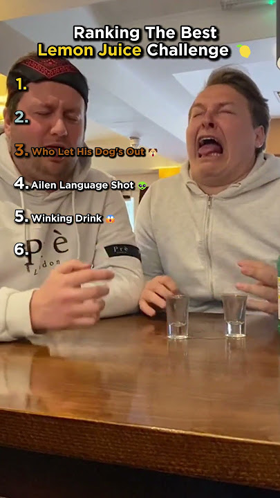 Ranking The Best Lemon Juice Challenge 🍋
