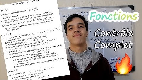 Les fonctions - Contrôle complet 1BAC🔥🔥