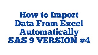 How To Import Data Into SAS Automatically screenshot 3