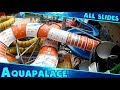 ALL WATER SLIDES at Aquapalace near Prague, Czech Republic!!