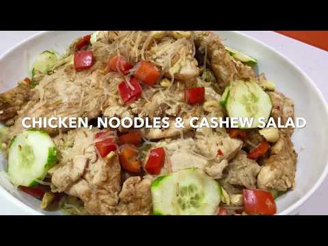 CHICKEN, NOODLE & CASHEW SALAD **asian recipe**