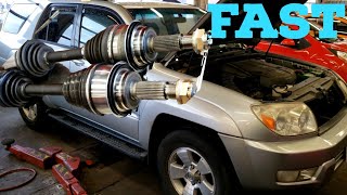 How To Replace CV Axles   0309 Toyota 4Runner FAST!