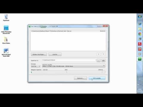 Video: Wie Man Avi Auf DVD Brennt