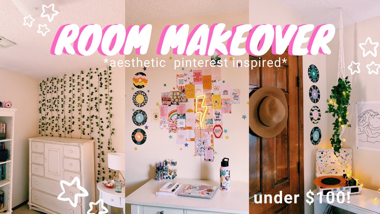 REDOING MY ROOM aesthetic vsco/pinterest inspired (UNDER 100) YouTube