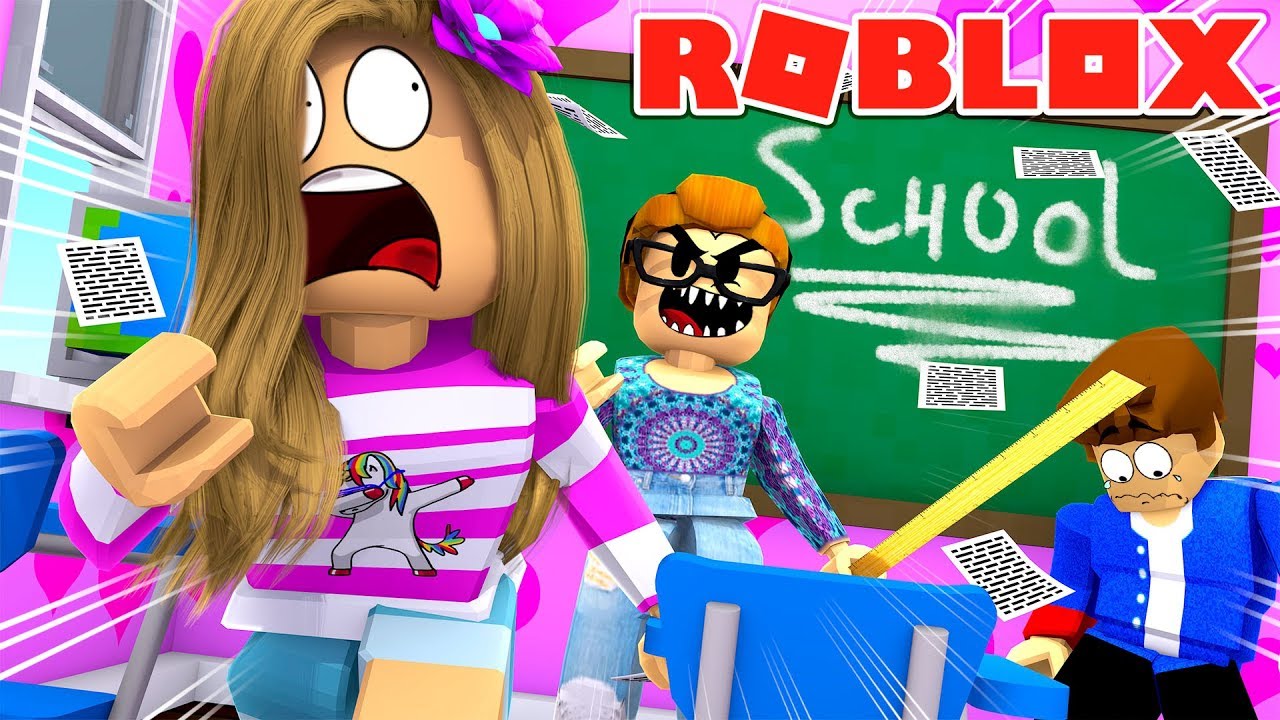 Roblox Little Leah Plays Evil Teacher Expelled Me From School Escape High School Obby - escape high school obby major update roblox