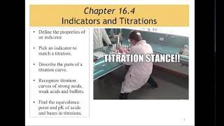 CHEM 123 - Indicators and Titrations (16.4)