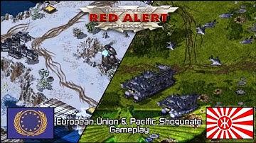 Red Alert 20XX (YR Mod) - Gameplay van het Europese Unie en Pacific Shogunate