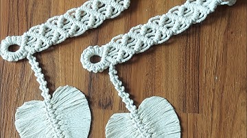 Curtain holder | Curtain tiebacks | #macrame #curtainholder #macrametutorial @meonss