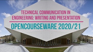 Technical communication in engineering: writing and presentation.