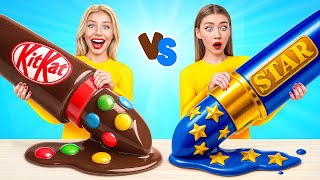 Real Food vs Chocolate Food Challenge | Funny Situations in Kitchen by Multi DO Challenge
