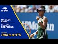 Madison keys vs sloane stephens highlights  2021 us open round 1