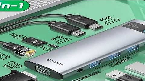 Baseus USB Type C HUB USB C to HDMI-compatible RJ45 SD Reader PD 100W Charger USB 3.0 HUB For MacBoo