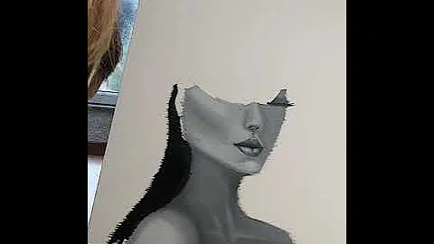Gina Fisher's art in progress