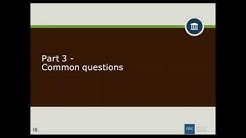 Webinar - Completing the Risk Assessment Questionnaire 