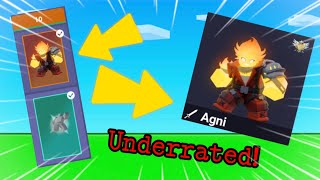 Using the NEW Agni kit, It's VERY underrated!.. (Roblox Bedwars)