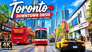 Toronto Downtown Driving Tour 4K | Luxury Streets & City Views 2026 🇨🇦 | Yonge Street