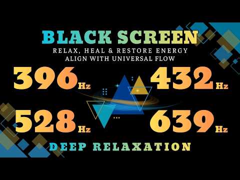 Healing Sleep Frequency • Deep Rest, Calm Mind & Stress Relief  Black Screen