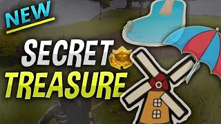 FORTNITE TREASURE HUNT WEEK 2!!!! POOL UMBRELLA WINDMILL!