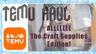 Fun Announcement and Massive Crafty #temu Haul! #temuhaul #temufinds Bonus 50% off your order!