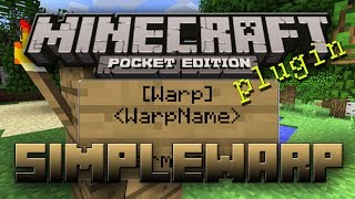 Minecraft PE Plugin Tutorial - SimpleWarp