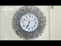 DIY Crafts Ideas: Home decor WALL CLOCK USING GLASS BEADS